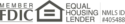 Member FDIC, Equal Housing Lender